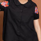 NONA Celosia Short Sleeve Shirt Black
