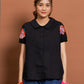 NONA Celosia Short Sleeve Shirt Black