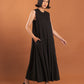 NONA Clio Godet Dress Black