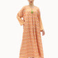 NONA Abaya Dress Long Sleeve Orange