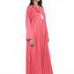 NONA Sprinkle Abaya  Dress Long Sleeve Red