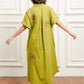 NONA Ivy Embro Short Sleeve Dress Pistachio