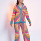 NONA Rays Knit Pants Multicolor-Celana Panjang Wanita